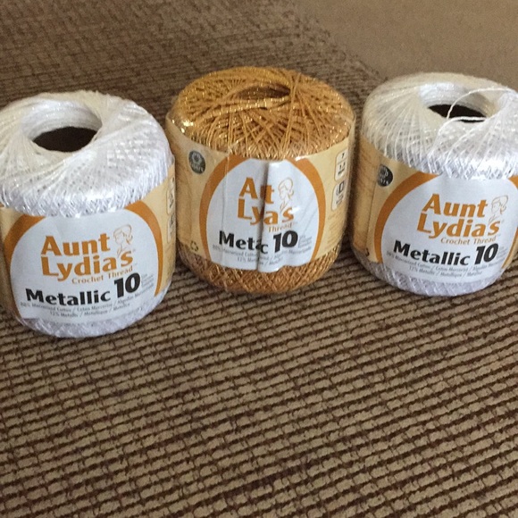 aunt lydia Other - Metallic crochet thread